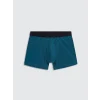 LC WAIKIKI Petrol Pamuklu Esnek Erkek 3lü Boxer