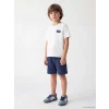 LCW Kids Beyaz Baskılı Erkek Çocuk Takım
