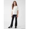 LCW Kids Siyah Beli Lastikli İspanyol Paça Kız Çocuk Tayt