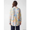 LCW Modest Turuncu Desenli Oversize Kadın Gömlek Tunik
