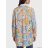 LCW Modest Turuncu Desenli Oversize Kadın Gömlek Tunik