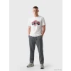 XSIDE Gri Loose Fit Keten Görünümlü Erkek Pantolon