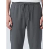 XSIDE Gri Loose Fit Keten Görünümlü Erkek Pantolon