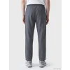 XSIDE Gri Loose Fit Keten Görünümlü Erkek Pantolon