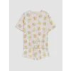 LCW DREAM Ekru Baskılı Kadın Şortlu Pijama Takımı