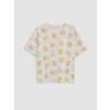 LCW DREAM Ekru Baskılı Kadın Şortlu Pijama Takımı