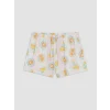 LCW DREAM Ekru Baskılı Kadın Şortlu Pijama Takımı