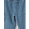 LCW baby İndigo Regular Fit Erkek Bebek Kargo Pantolon