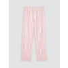 LCW Young Pembe Bisiklet Yaka Baskılı Kadın Pijama Takımı