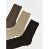 LCW ACCESSORIES Kahverengi Erkek Soket Çorap 3lü