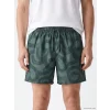 LCW SWIMWEAR Haki Kısa Boy Desenli Erkek Deniz Şortu