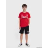 LCW Kids Kırmızı Fıfa 2026 Baskılı Erkek Çocuk Şortlu Takım