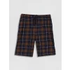 LC WAIKIKI Lacivert Standart Kalıp Ekose Erkek Şortlu Pijama Takımı