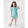 LCW Kids Yeşil Nakışlı Kız Çocuk Takım