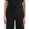 LCW Modest Siyah Beli Lastikli Dokulu Kadın Pantolon
