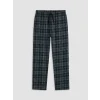 LC WAIKIKI Siyah Standart Kalıp Ekose Erkek Pijama Takımı