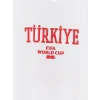 XSIDE ACTIVE Beyaz Türkiye FIFA 2026 Dünya Kupası Baskılı Erkek Spor Tişört