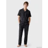 LC WAIKIKI Antrasit Regular Fit Ekose Erkek Pijama Takımı
