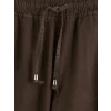 LCW Jeans Kahverengi Beli Lastikli Balloon Fit Kadın Jean Pantolon