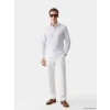 LCW BUSINESS Mavi Slim Fit Çizgili Erkek Gömlek