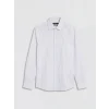 LCW BUSINESS Mavi Slim Fit Çizgili Erkek Gömlek
