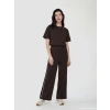 LCW Comfort Kahverengi Beli Lastikli Soft Touch Kadın Eşofman Altı