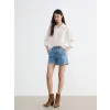 LCW Vision Beyaz Oversize Kadın Gömlek