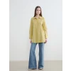 LCW Modest Yeşil Dokulu Kadın Gömlek Tunik