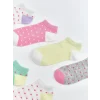LCW Kids Ekru Kız Çocuk Patik Çorap 7li