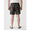 LCW SWIMWEAR Antrasit Kısa Boy Desenli Erkek Deniz Şortu