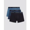 LC WAIKIKI Siyah Pamuklu Kumaş Erkek Boxer 3lü