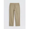 LCW Vision Bej Regular Fit Keten Görünümlü Erkek Pantolon