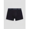 LC WAIKIKI Siyah Pamuklu Kumaş Erkek Boxer 3lü