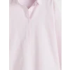 XSIDE Pembe Çizgili Oversize Poplin Kadın Gömlek