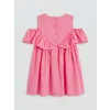 LCW Kids Pembe Kız Çocuk Fiyonklu Elbise