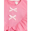 LCW Kids Pembe Kız Çocuk Fiyonklu Elbise