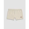 LCW Kids Ekru Baskılı Kız Çocuk Boxer 3lü
