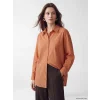 LCW Modest Turuncu Çizgili Oversize Kadın Gömlek Tunik