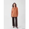 LCW Modest Turuncu Çizgili Oversize Kadın Gömlek Tunik