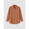 LCW Modest Turuncu Çizgili Oversize Kadın Gömlek Tunik