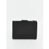 LCW ACCESSORIES Siyah Deri Görünümlü Erkek Kartlık