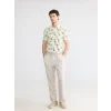 LCW Vision Bej Regular Fit Keten Karışımlı Erkek Pantolon