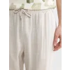 LCW Vision Bej Regular Fit Keten Karışımlı Erkek Pantolon