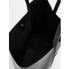 LCW ACCESSORIES Siyah Deri Görünümlü Kadın Omuz Çantası ve El Çantası