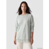 LCW EVERYDAY Gri Dantel Detaylı Soft Touch Kadın Sweatshirt Tunik