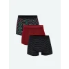 LC WAIKIKI Siyah Desenli Erkek Boxer 3lü