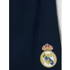 LCW Kids Mavi Real Madrid Baskılı Erkek Çocuk Şortlu Pijama Takımı