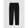 SOUTHBLUE Siyah Regular Fit Keten Görünümlü Erkek Pantolon