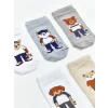 LCW Kids Karışık Desenli Erkek Çocuk Patik Çorap 5li