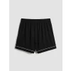 LCW DREAM Siyah Gömlek Yaka Kadın Şortlu Pijama Takımı